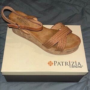 Spring Step Patrizia Tan Woven Sandals